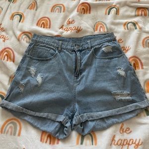 high waist shein shorts